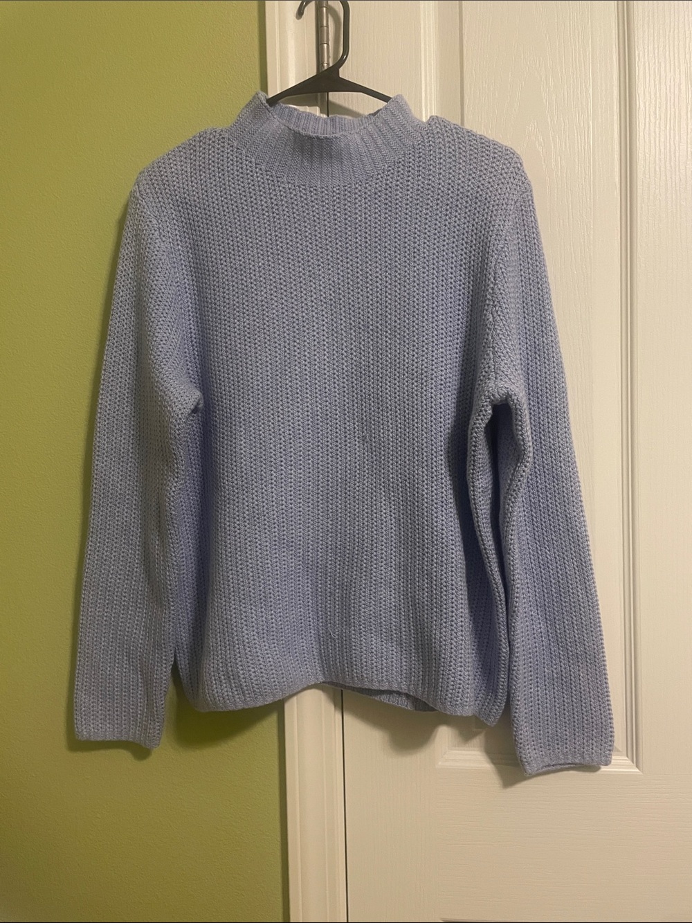 J. Crew Textured Knit Sweater in Light Blue
